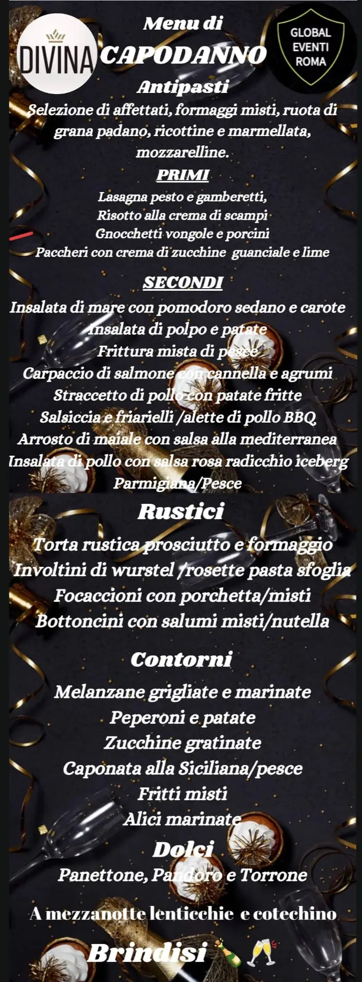 menù capodanno divina roma