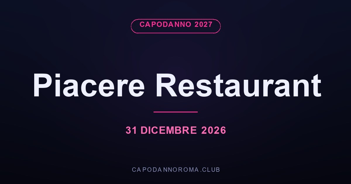 Piacere Restaurant