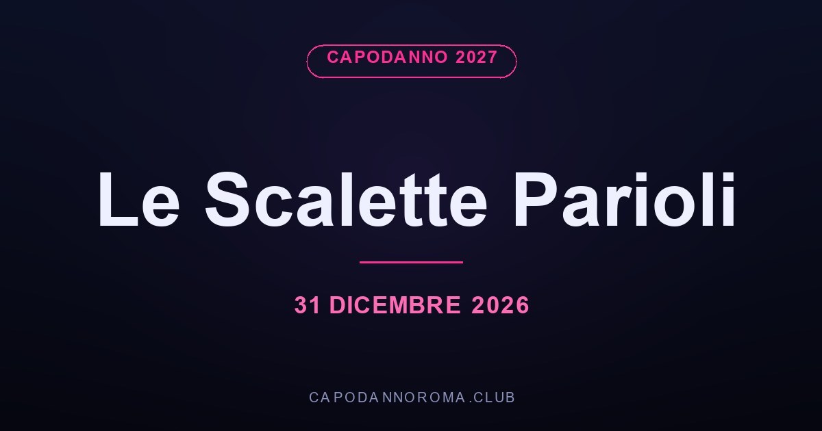 Capodanno ai Parioli: Le Scalette, ristorante di pesce