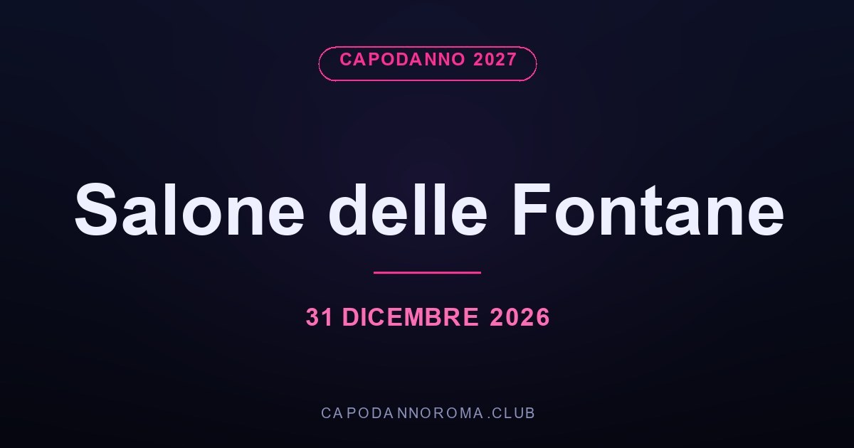 Salone delle Fontane